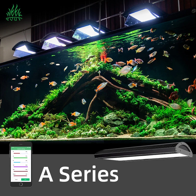 WEEK AQUA A430 Pro 120W RGB UV LED Aquarium Light - Enhance