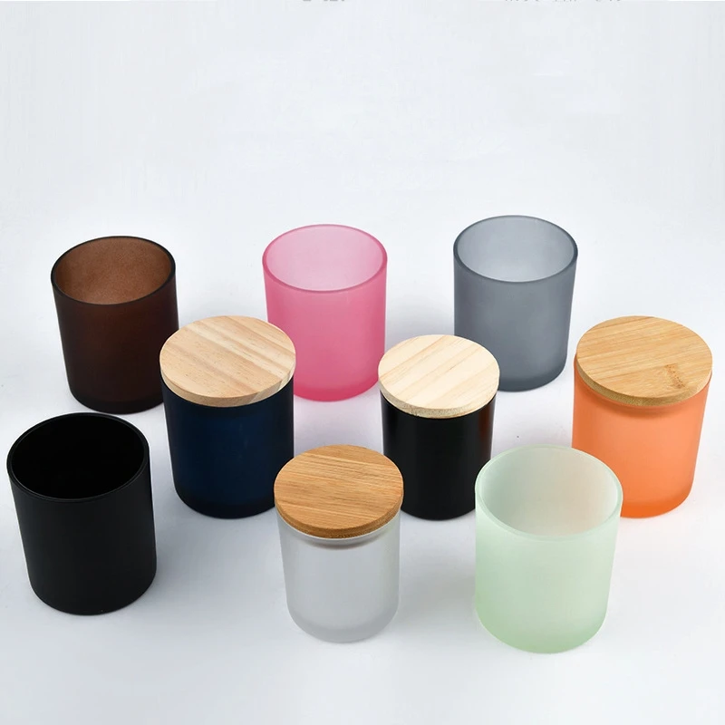 Wholesale Luxury Custom Empty Matte Black Candle Holder
