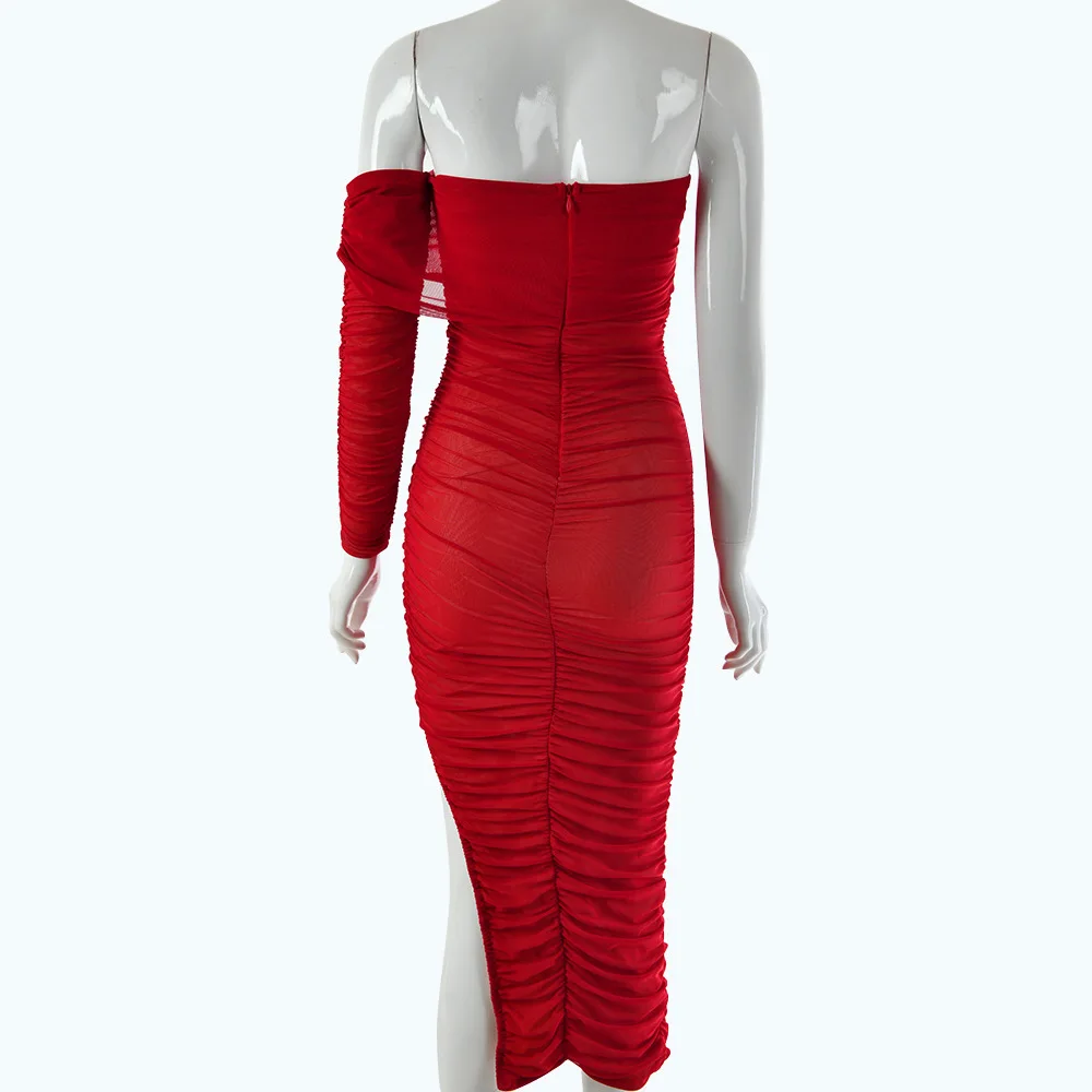 Buy wholesale high quality taobao agent vintage evening party lady woman backless dress