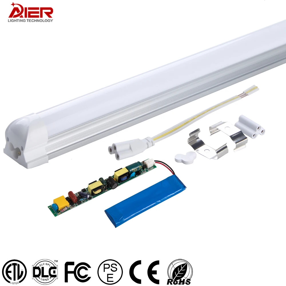 Indoor Lighting T8 Integrated Emergency Led Tube With Internal Battery Back Up Emergency 2 Hours