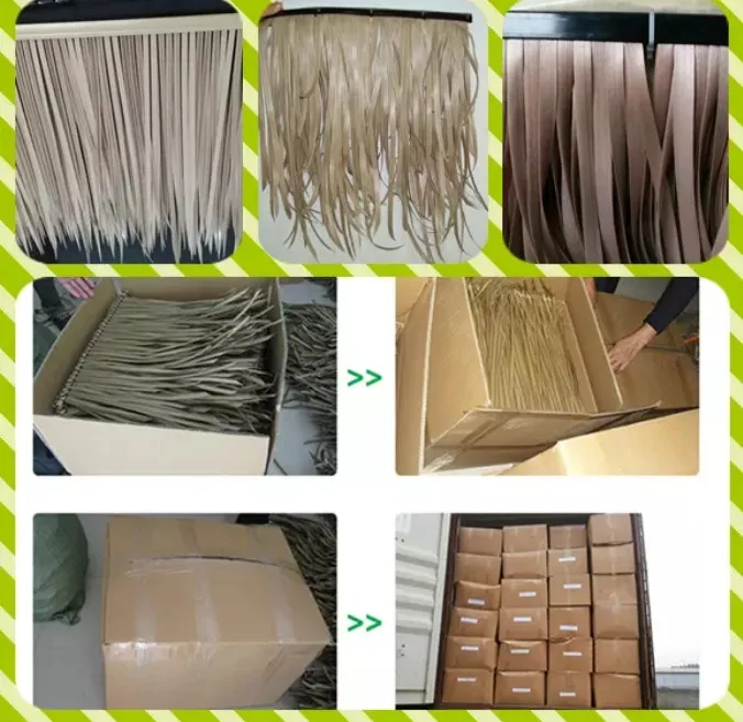 paglia di bambù artificiale dell'ombrello della palma del PVC sintetico