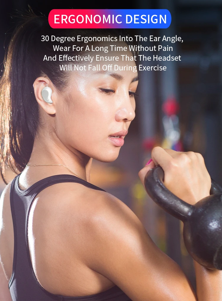 Customize Logo Wireless Earbuds Tws Sport Headphones Bluetooths 5.0 Earphones With 300mAh Charging Case - ANKUX.COM