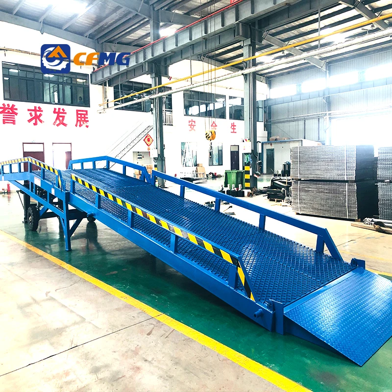 12 Tons Hydraulic Dock Leveler Automatic Loading Ramp For Forklift ...