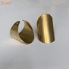 SLand Jewelry Manufacturer direct Wholesale DIY engravable plain raw brass long finger rings for Men Women