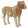 promotion cartoon diy lioness animal wholesale laser cut 3d puzzle wooden educational toys for children learning
