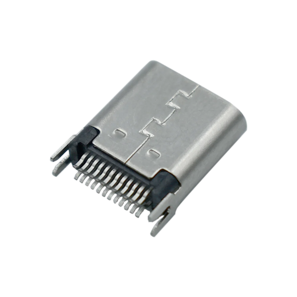 hot sale type-c connector usb3.1 female 24pin clamp plate type