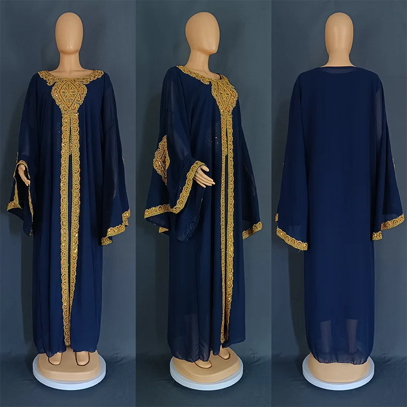 Abaya Traditionnelle et Ethnique, Robe Longue Élégante de Luxe pour Femme Musulmane Grossiste Turquie