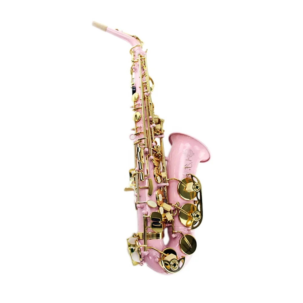 ピンク10、サックス10、ホワイト10 SEASOUND Alto Saxophone JYAS102DPWL in Pink White Lacquer