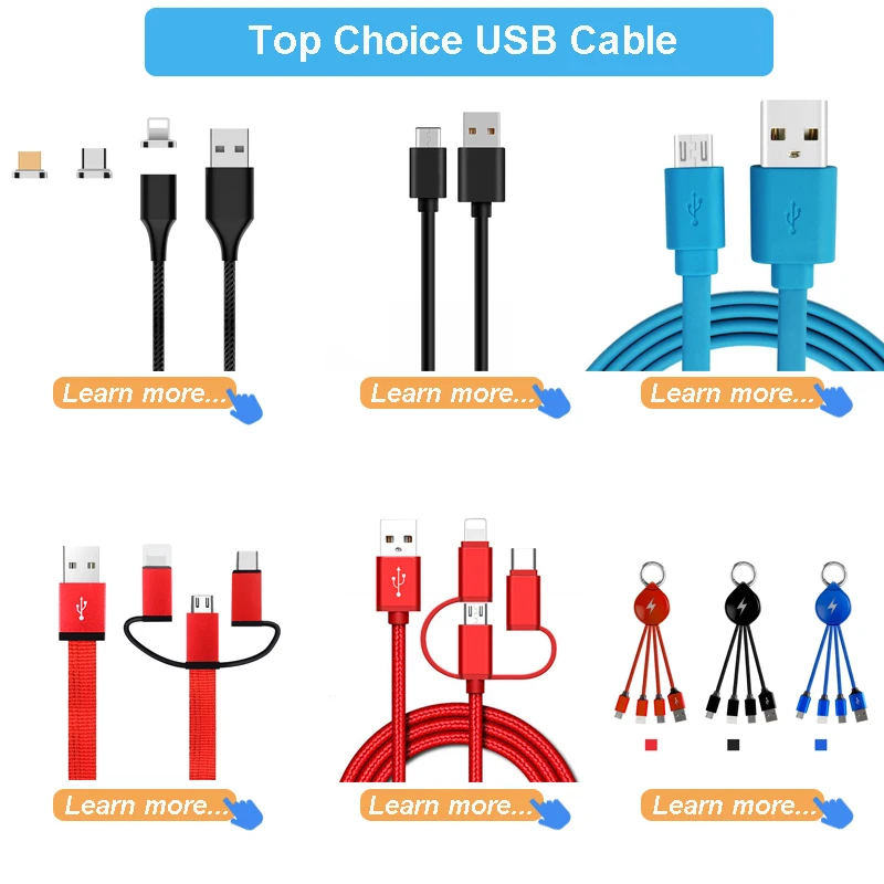 multi travel lightup keychain usb cable 3 in 1 usb cable white - ANKUX.COM