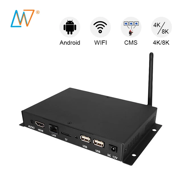 Media Player Digital Signage Con Cloud CMS Gratuito – Trasforma Il Tuo TV In Un Display Pubblicitario Professionale (YM05, 1GB+8GB)