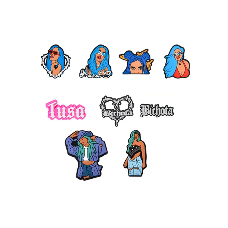 Karol G Croc Charms For Croc Shoes Cute Cartoon Design Croc Charm Hot