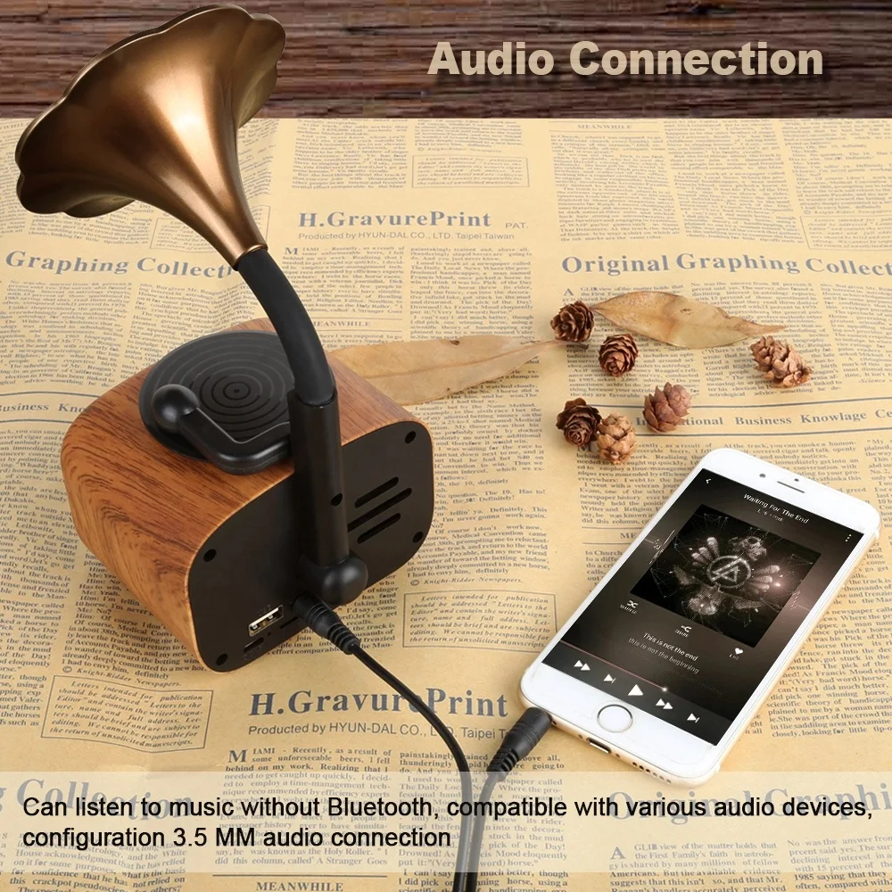 best selling product AS70 wholesale portable creative smart retro mini blutooth parlantes speaker wireless - ANKUX.COM