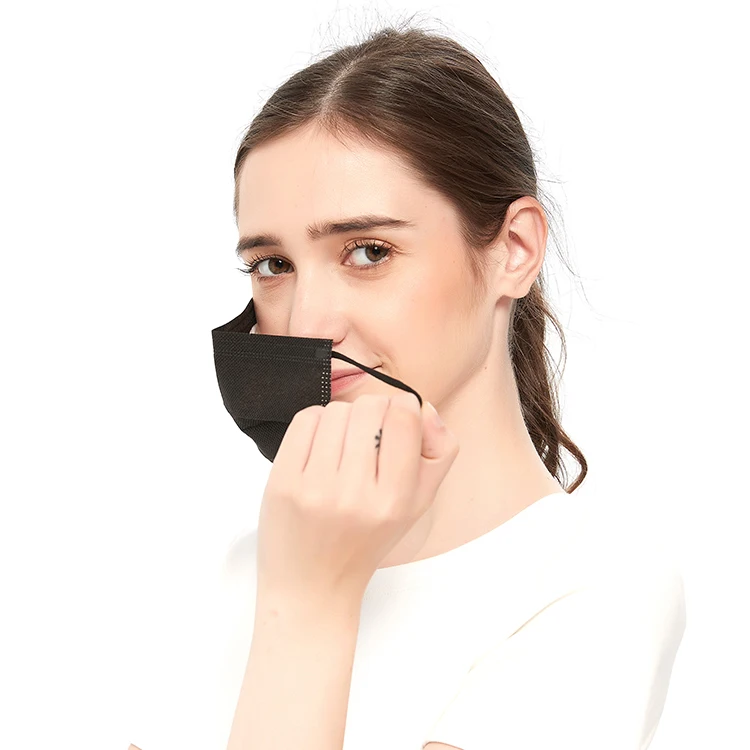
personalized black disposable custom logo black customized face masks 