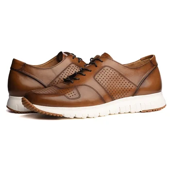 leather sports shoes