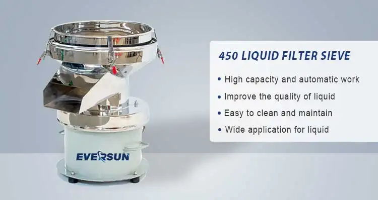 450 type vibration filter sieve machine for coconut oil