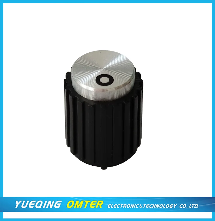 KYZ12-18-6.4 Audio Control Knob - Vintage Plastic Aluminum
