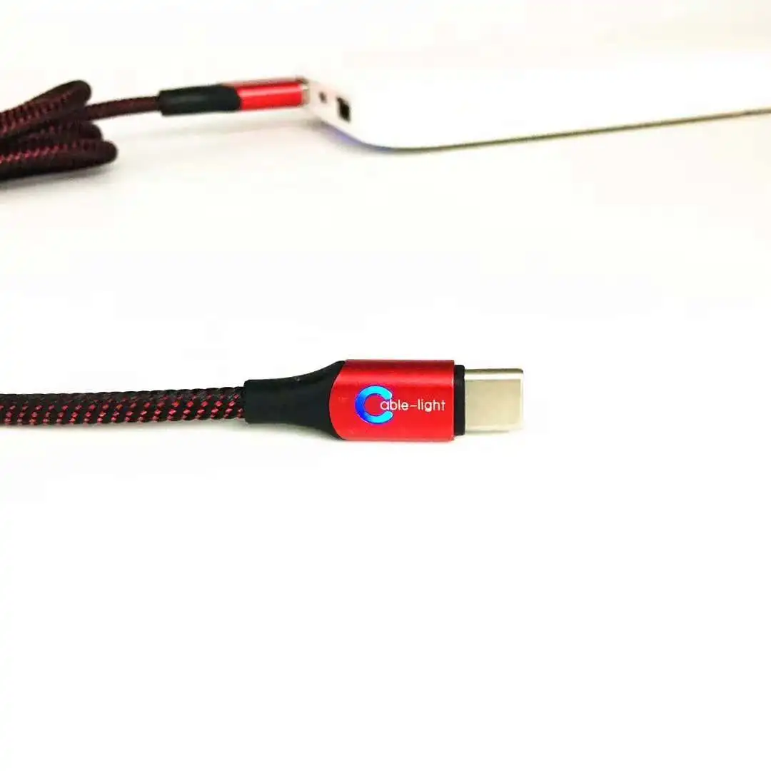 led data and charge cable