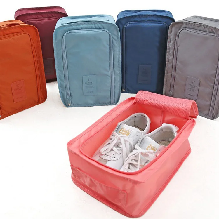 
210D Oxford Fabric Travel Shoes Pouch Dustproof Shoes Storage Bags 