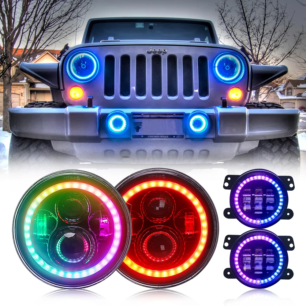Color Changing Halo Led Headlights 7