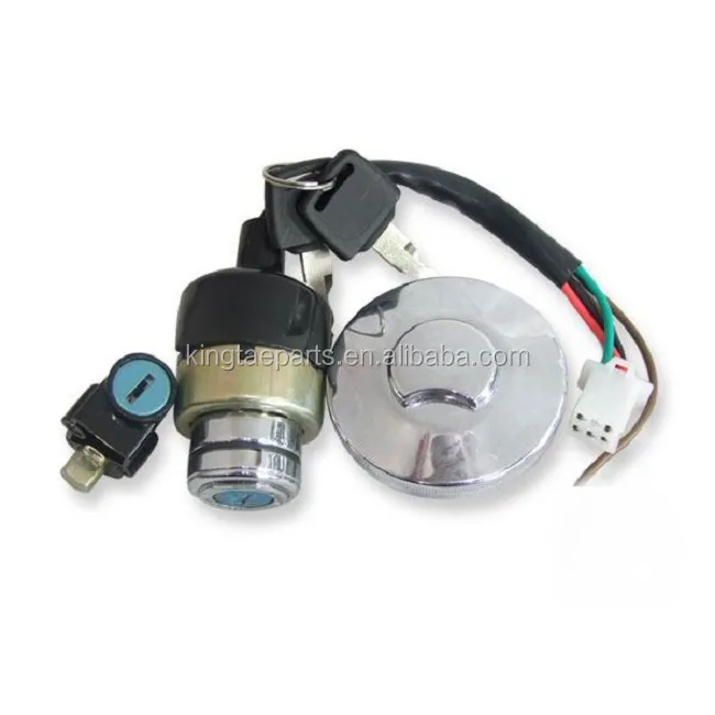 Factory Price Motorcycle Electronic Ignition Switch Key Lock Assembly With Fuel Tank Cap For