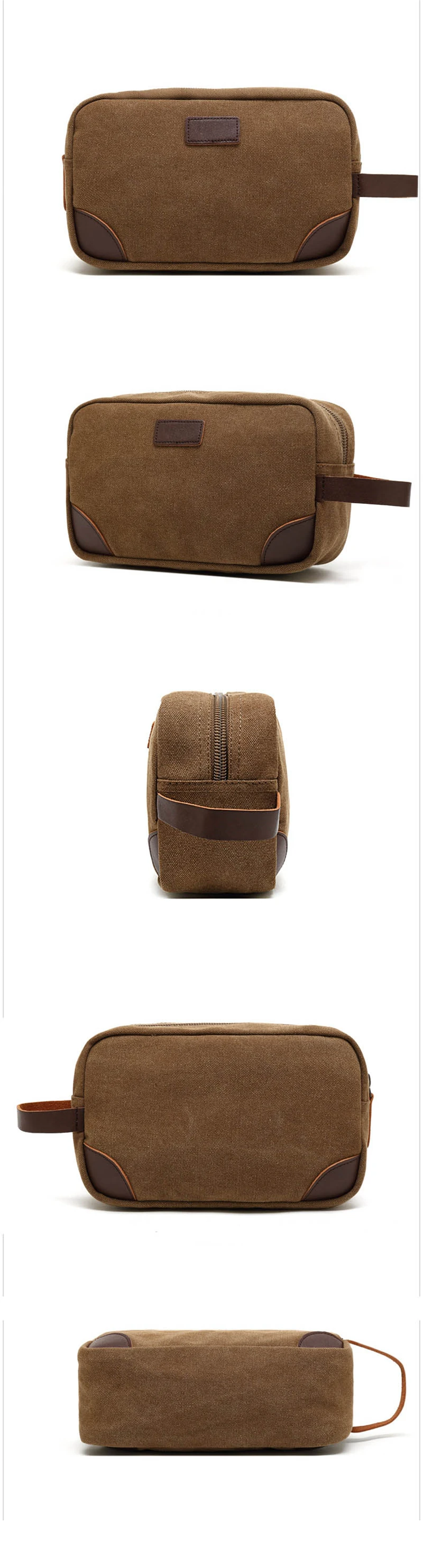 black toiletry bag