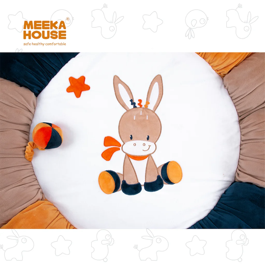 Brand meekahouse baby play gym activity mat colorful baby crawling mat