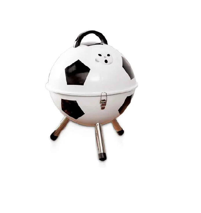 Football Soccer Football Design Charcoal Barbeque Grill Set Indoor