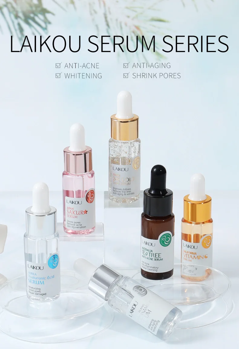 Laikou Serum Japan Sakura Essence Antiaging Hyaluronic Acid Pure 24k