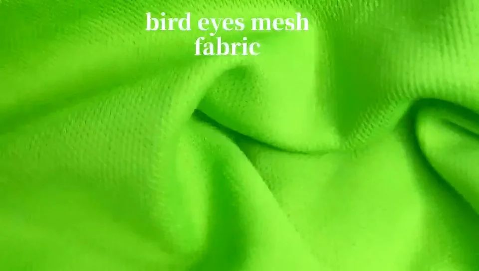 Stock Lot Fabric 100polyester Soft Recycled Pet Mesh Birdseye Dri Fit Micro Rpet Mesh Fabric