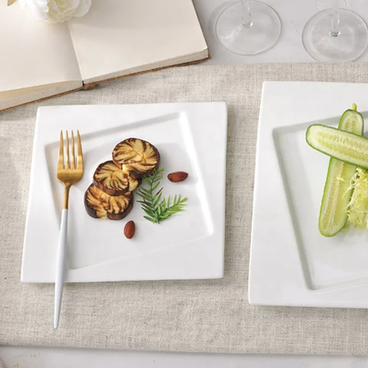 flat serving plates
