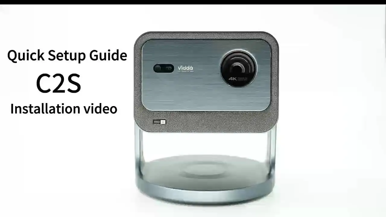 Hisense Vidda C2 4K Ultra HD Triple Laser DLP Smart Mini Projector