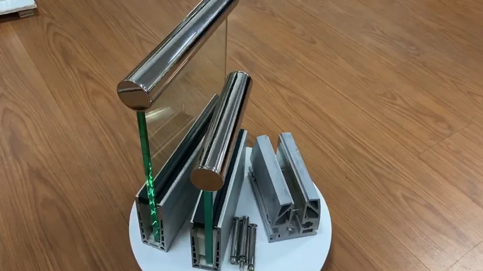 Aluminum U Channel Glass Railing Outdoor/indoor U Channel Glass Clamp