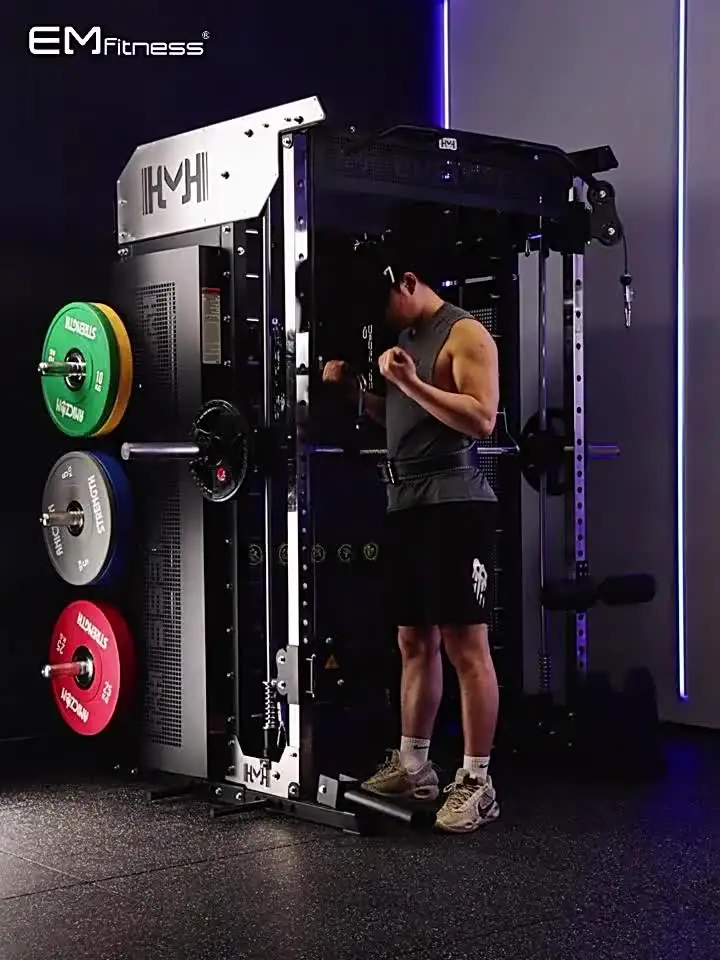 EM FITNESS Smith Machine - Multi-Functional Strength Training