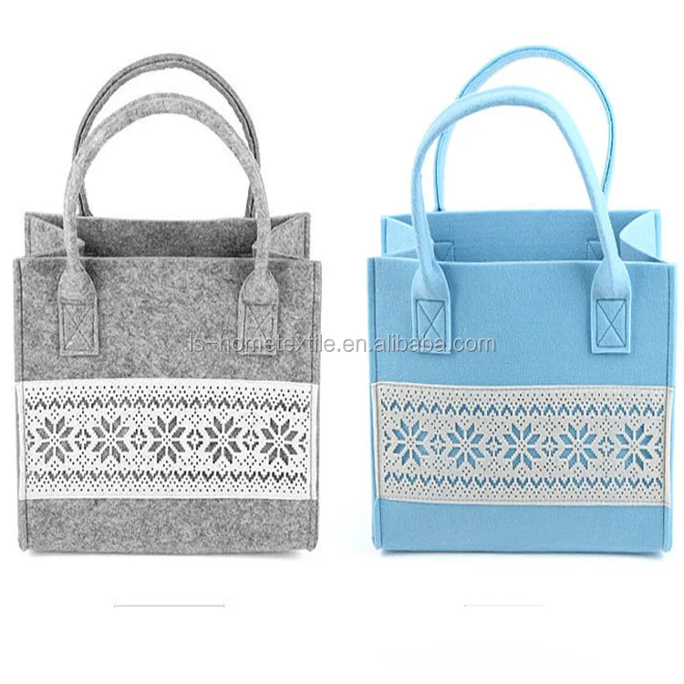 Custom 100 Ecofriendly Wool Felt Tote Bag,Felt Shopping Bag Buy