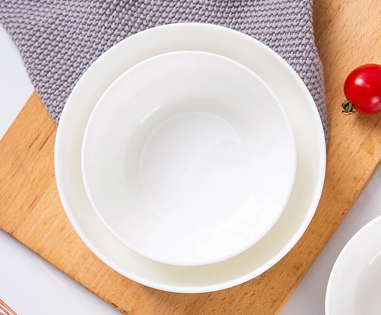 批发酒店餐厅5英寸白色新骨瓷陶瓷水稻瓷器上菜碗 - buy 瓷碗,陶瓷小