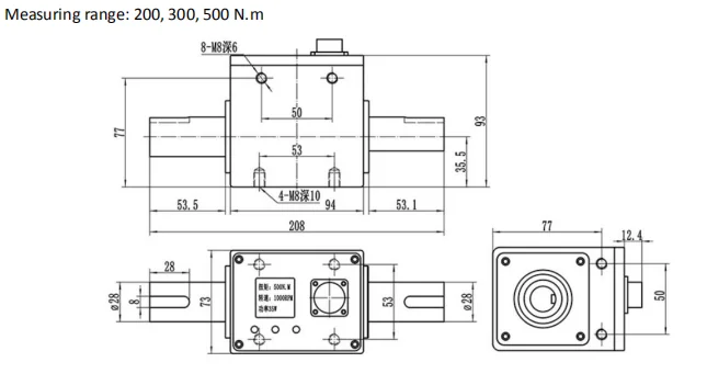 Dynamic Torque Sensor Torque Speed Measuring Instrument Load Cell Dyn ...