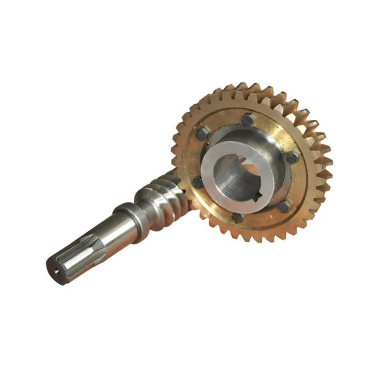 Factory Customize CNC Machining brass steel worm gear