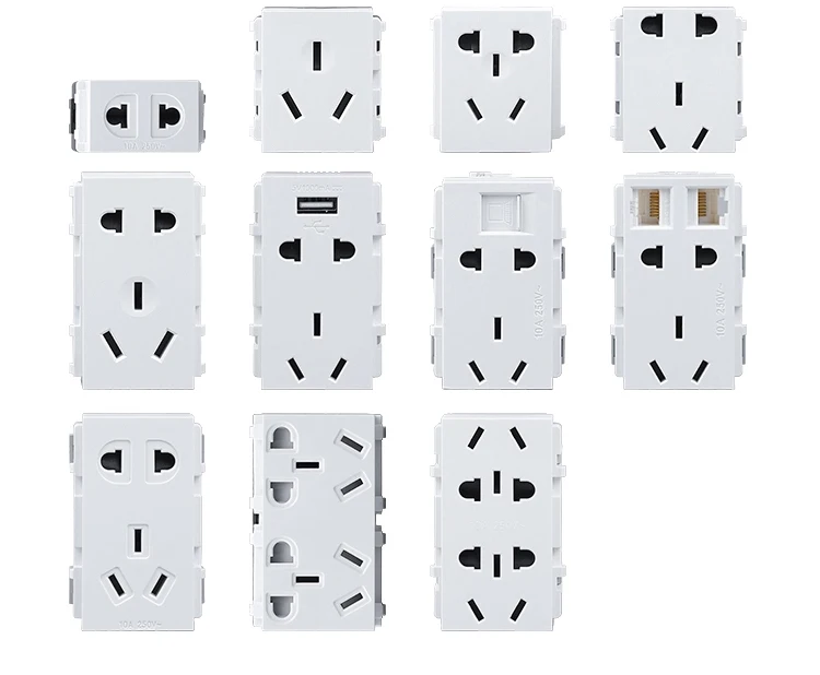 Dual brass concealed floor outlet with customizable modules