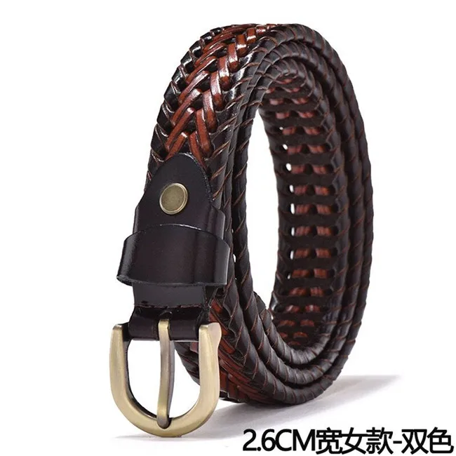 Cow Skin Leather Braided Belts For Men - Buy Braided Leather Belt,Mens ...