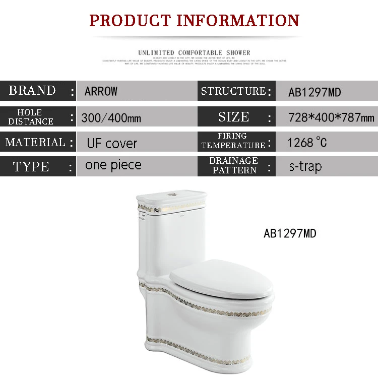 ARROW Brands Wc One Piece Cleaner Bottle sanitary ware Bidet Toilet
