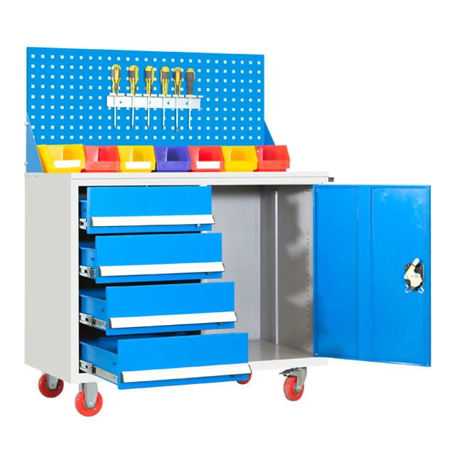 Garage Tool Storage Trolley Set Automobile