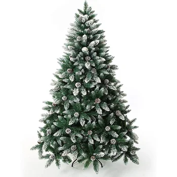 christmas tree with pine cones image