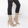 New arrival mature high heels boots For Women spring autumn sexy ladies slim block heels pointed square toe shoes Ankle Boots
