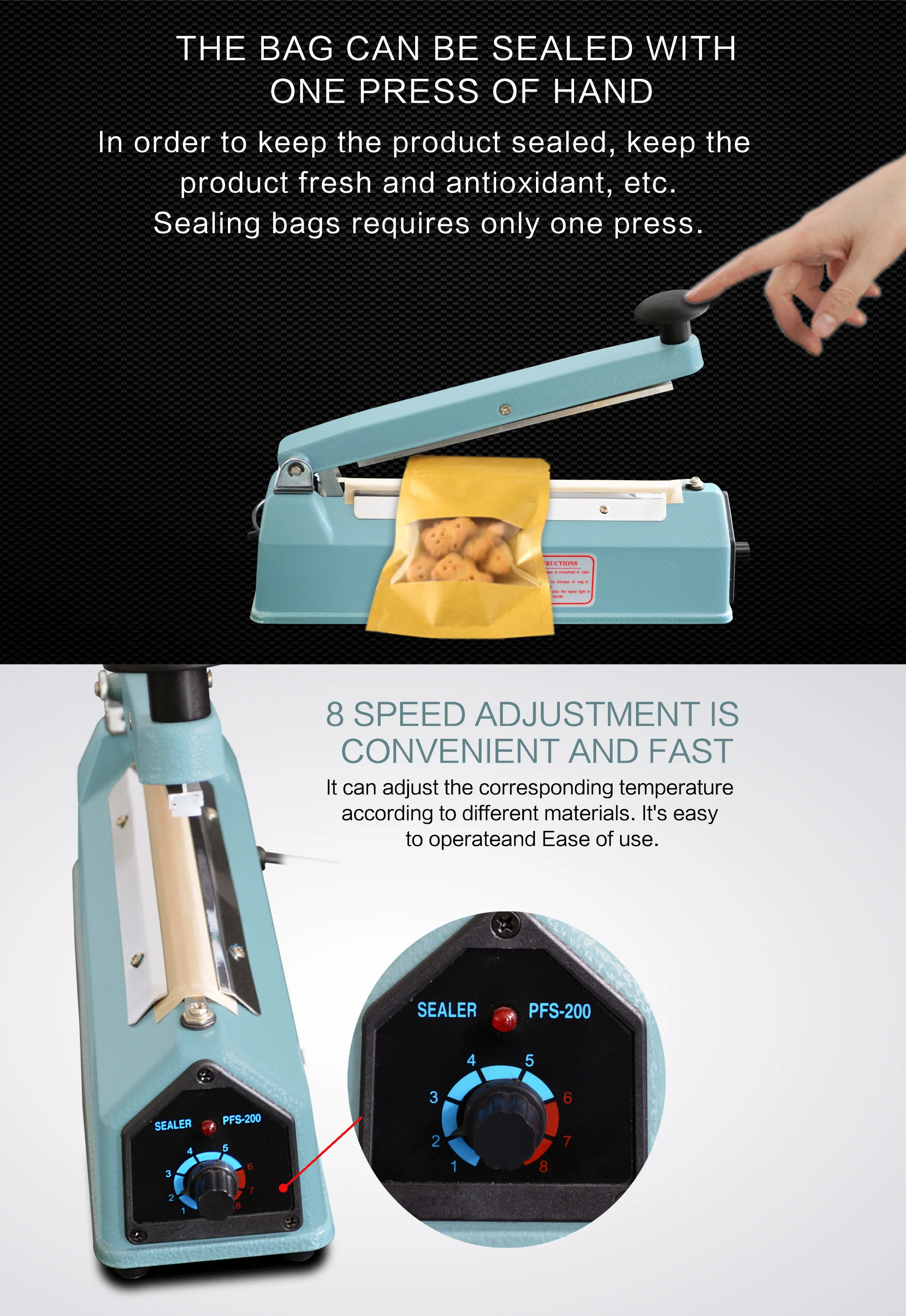 Fs Plastic Heat Sealer Sealing Machine - Buy Heat Sealer,Bag Sealer