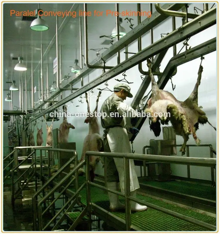 Modern high quality halal goat slaughtering equipment complete set of goat slaughterhouse