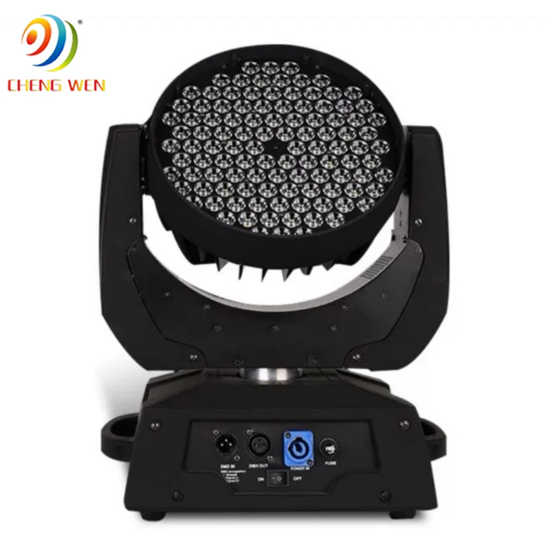 China RGBW led 108 3w move stage head wall washer 4in1 zoom light