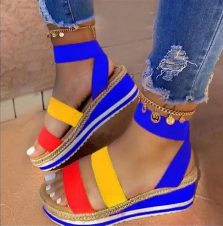 catwalk yellow wedges