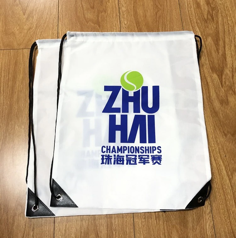 Wholesale Factory Polyester Custom Gym Drawstring Bag Backpack Sports Drawstring Bag