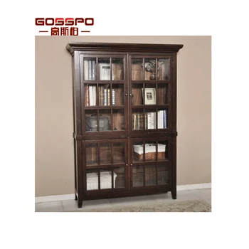 Gsp18 025 Design Bookshelf Furniture Glass Door Bookcase Buy
