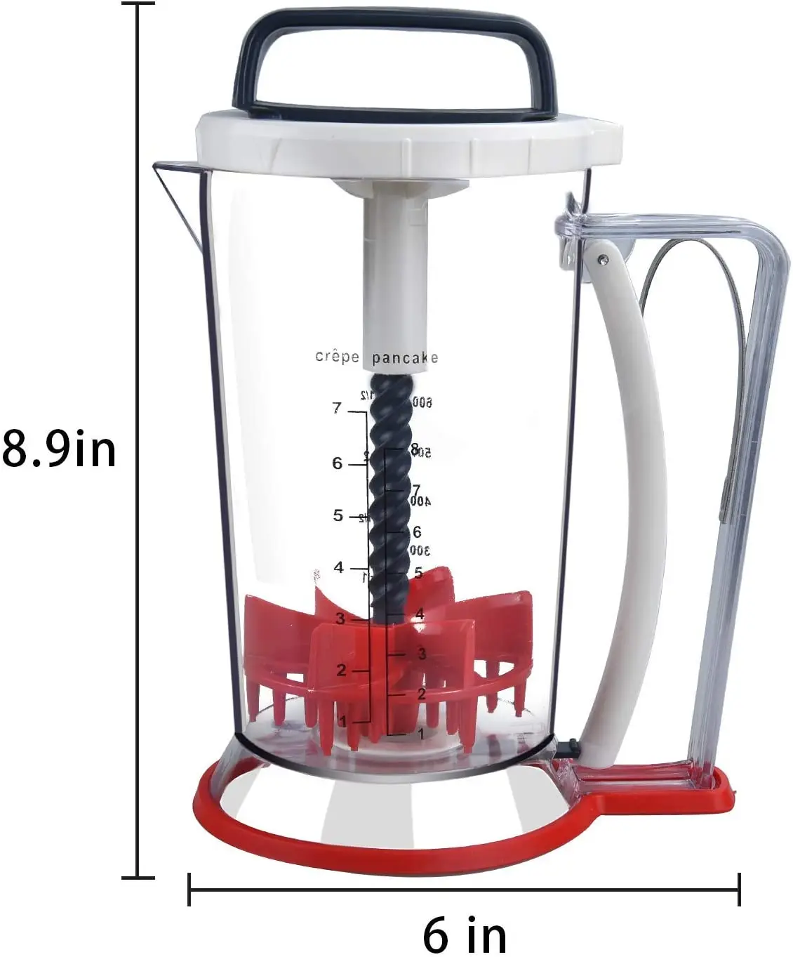 Stainless Steel Pancake Batter Dispenser Baking Batter Dispenser Funnel